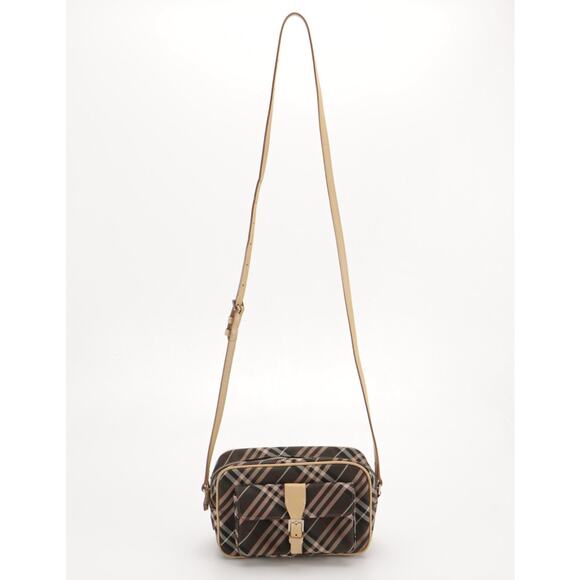 Authenticated Burberry Blue Label Nova Check Nylon Canvas & Leather Purse - Picture 3 of 9